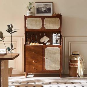 Nordic Solid Wood <b>Sideboard</b> With Storage Living Room Cabinet - Product Image 1