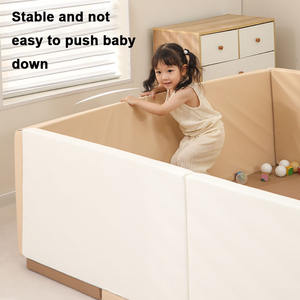 Corralito Infantil <span class=keywords><strong>para</strong></span> Juegos, Combinación de Corralito y Barrera de Seguridad, Barrera Blanca <span class=keywords><strong>para</strong></span> Bebés, Corralito Suave - Product Image 3