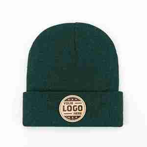 Unisex Casual Toque con Patch in pelle personalizzata con motivo mimetico con bracciale in acrilico per abbigliamento da spiaggia con Logo del marchio - Product Image 5