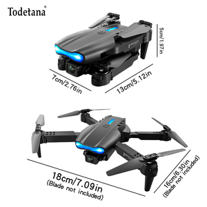 Chúng tôi kho Đen E99 RC Drone với Dual Camera FPV trên không ghi âm một chìa khóa cất cánh/hạ cánh/trở lại wlfl kết nối - Product Image 3