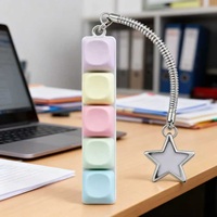 Macaron Color Series 5-Key Anime Cartoon Stress Relief PVC Lightweight Keyboard Keycap Digital Printing Business Gift Portable