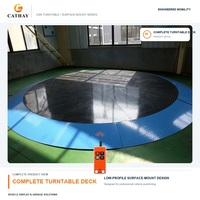 Table rotative automatique à entraînement par chaîne CATHAY multi-scènes, diamètre personnalisé 3-7m, charge de 3 tonnes pour exposition de véhicules en intérieur/extérieur