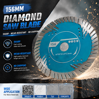 Lame de scie diamantée universelle de 156 mm (6 po) - Tranchante et durable - Pour la découpe du béton, de la pierre, de la brique et des carreaux