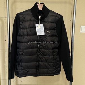 جاكيت رجالي شتوي رائج للاستخدام الخارجي، عالي الجودة بتصميم كاجوال بسيط مع ياقة واقفة، مصنوع من نسيج الصوف المحبوك ومبطن بالزغب - Product Image 3