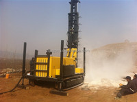 Foreuse rotative Kaishan pour puits d'eau de 200 m de profondeur, alimentée au diesel, facile à utiliser, avec pompe, moteur, boîte de vitesses, roulement et engrenages 95000N
