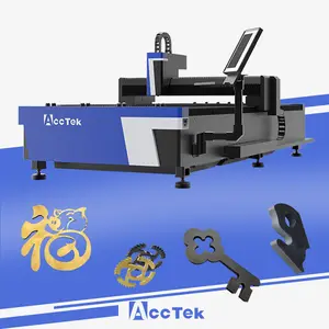 AccTek CNC 1000w 3000w completamente automatico macchina per taglio Laser ad alta precisione in fibra