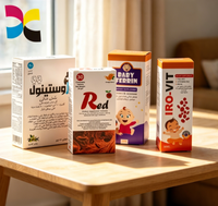 Boîte à rabat personnalisée imprimée, pelliculage mat, carton recyclable, écologique, emballage de produits de soins personnels en carton à rabat