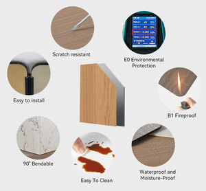 Panel de Cristal de Carbono con Recubrimiento UV, Superficie Brillante Tipo Espejo, para Decoración Interior de Hoteles de Lujo y Ascensores, Venta al Por Mayor - Product Image 4