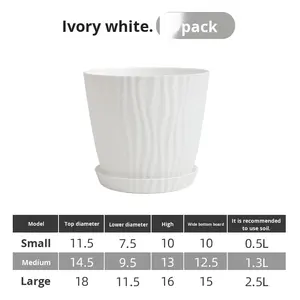 Vente en gros de petit pot de <span class=keywords><strong>fleur</strong></span> en résine <span class=keywords><strong>plastique</strong></span> blanc design moderne spécial nouveau pot d'aloe vera plateau de succulentes pour cactus plantes en pot - Product Image 6