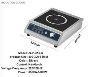 Cuisinière électrique commerciale chauffe-immersion haute puissance cuisinière à <span class=keywords><strong>Induction</strong></span> à tête unique boîtier en acier inoxydable <span class=keywords><strong>plat</strong></span> microcristallin - Product Image 3