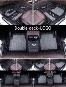 Alfombrillas de coche de cuero de lujo personalizadas 3D 5D para Hyundai <span class=keywords><strong>Tucson</strong></span> Santa Fe Elantra Veloster Sonata ix35 - Product Image 6