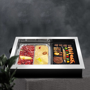 AOPA Coreano senza fumo elettrico <span class=keywords><strong>esterno</strong></span> pentola calda e barbecue grill - Product Image 3