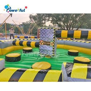 Juego Inflable Deportivo Wipeout Eliminator, Juego de Saltos Inflable Meltdown, Equipo de Juegos para Patio de Recreo, Parque de Trampolines Wipeout - Product Image 3