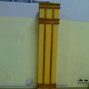 Lámpara de pared exterior cuadrada con acabado de madera, 110-240V, bombilla halógena, impermeable, para iluminación de patio - Product Image 4