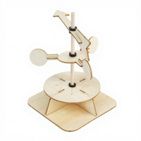 Estación Meteorológica de Madera DIY, Kit de Ciencia Educativo STEM, Indicador de Velocidad y Dirección del Viento, Anemómetro, Brújula, Regalo