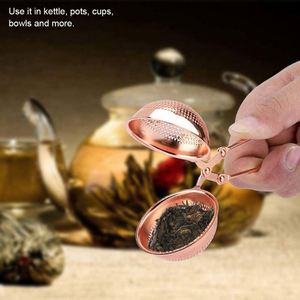 Infusor de Té de Malla Metálica de Acero Inoxidable Color Oro Rosa con Forma de Bola, para Hierbas y Hojas Sueltas, Promocional y Bonito - Product Image 3