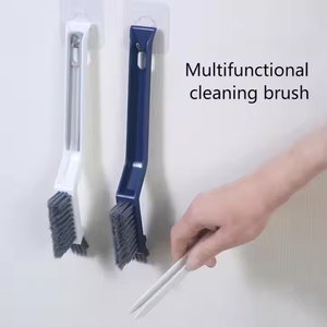 Vente chaude multifonctionnel lavage salle de bain carrelage mur coin pas de coin mort petite brosse sol crevasses PP poignée main - Product Image 2