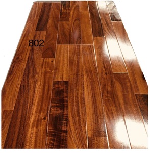 <span class=keywords><strong>Suelo</strong></span> <span class=keywords><strong>Laminado</strong></span> HDF Resistente al Agua de 8/12 mm, Alto Brillo, Precio Económico, Color Rojo Marrón para el Hogar - Product Image 2