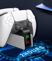 Chargeur pour manette PS5 avec adaptateur secteur à charge rapide, station de charge, support pour PlayStation 5, accessoires de station d'accueil