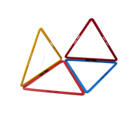 Anneaux d'agilité triangulaires en PP de haute qualité avec taille et couleur personnalisables pour l'entraînement de vitesse au football et au soccer