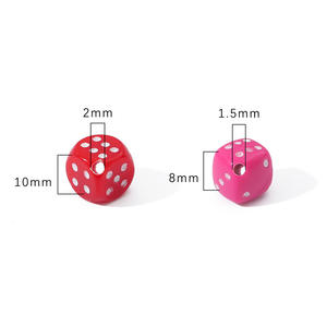 Special Offer 10mm <b>Black</b> Rounded Dice No. 10 Table Game Accessories Cross-Border Supply 1cm - Product Image 4