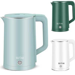 <span class=keywords><strong>Bouilloire</strong></span> à thé double paroi multicolore en plastique PP et acier inoxydable 201/304 – Offre Spéciale - Product Image 1