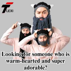 <span class=keywords><strong>Gorro</strong></span> Vikingo <span class=keywords><strong>de</strong></span> <span class=keywords><strong>Lana</strong></span> <span class=keywords><strong>con</strong></span> <span class=keywords><strong>Barba</strong></span> Larga para Invierno y Otoño, Divertido <span class=keywords><strong>Gorro</strong></span> <span class=keywords><strong>de</strong></span> Esquí <span class=keywords><strong>con</strong></span> <span class=keywords><strong>Barba</strong></span> <span class=keywords><strong>de</strong></span> Hombre Salvaje - Product Image 5