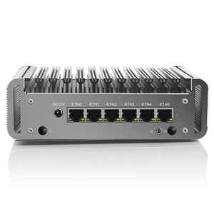 11th thế hệ I7-1165G7 không quạt mini 6-Port I226-2.5g mềm tuyến đường mới được nâng cấp ống đồng Chassis DDR4 RAM cho công nghiệp - Product Image 1