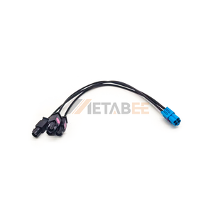 Cable Automotriz Fakra de 4 Puertos, Conector Macho Tipo A a Conector Hembra Mini Fakra Tipo Z, Longitud Personalizada de 20 cm para Telemática - Product Image 3