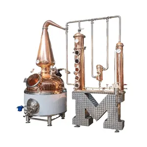 METO 500L 1000L Novo Artesanato Todo em Cobre Destilação de Álcool Vodka Gin Uísque Rum Destilação Equipamento de Destilaria de Cobre