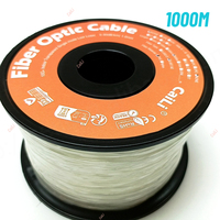 Cable de caída óptica para interiores G657A2 Ftth de alta calidad Instalación invisible de fibra óptica desnuda transparente de 1 núcleo