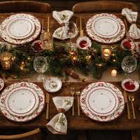 Hoogwaardig melamine servies met aangepast designpatroon, vaatwasserbestendig voor catering en thuisgebruik