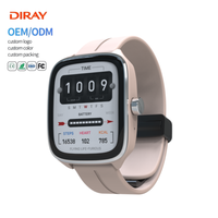 Jam Tangan Pintar Pria untuk Olahraga, Layar Besar, Jam Tangan Pintar Fashion DIRAY VC30FS Sensor 100+ Mode Latihan