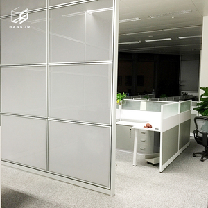 Cadre en aluminium bon marché <span class=keywords><strong>cloison</strong></span> de verre fixe intérieur en bois verre pleine hauteur <span class=keywords><strong>cloison</strong></span> de séparation de <span class=keywords><strong>bureau</strong></span> - Product Image 1