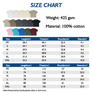 T-shirt Boxy lourd pour hommes, logo personnalisé de luxe, col rond vierge surdimensionné 100% coton - Product Image 4