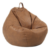 Canapé simple imperméable en tissu, pouf relax, housse de pouf en tissu imperméable de style nordique