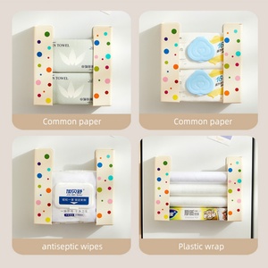 Custom Logo Refillable Wipes Storage Box Non-Slip Flushable Wet Wipes Holder Wall-Mounted Wet Tissue Dispenser <b>Container</b> Box - Product Image 5