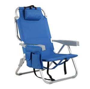Chaise inclinable pliante portable de haute qualité Logo personnalisé essentiel pour les visites autonomes pour le camp de plage Matériau métallique durable - Product Image 4