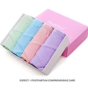 Culottes de Grossesse en Coton à <span class=keywords><strong>Taille</strong></span> Basse pour Femmes Enceintes, Tailles M à XXXL - Product Image 4