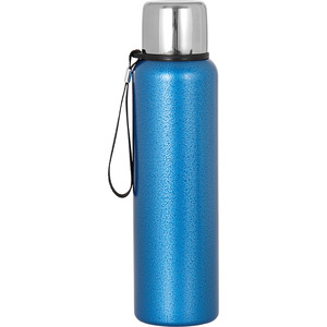 Stainless Steel Thermos Bullet Shape Blue Large Capacity Camping Water Bottle - Product Image 3