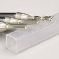 Fresa CNC JANDLI de 3 filos en espiral de compresión con vástago de 1/2 pulgada para MDF, PET y tableros sólidos
