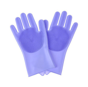 <b>Magic</b> Silicone Body Pet Bathing <b>Gloves</b> for Animal Perfect Bathe Shampoo Dog &Cat Brush <b>Gloves</b> (2 Pack) - Product Image 6