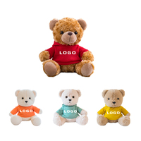 Personalisierte Teddybären mit Kapuzenpullover, Logo-Text, Blanko-Sublimations-Shirts, Bären-Sweater, Spielzeug, Geschenke, OEM, ODM