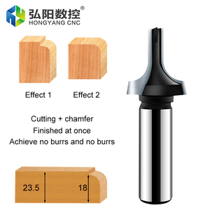 <span class=keywords><strong>Fraise</strong></span> <span class=keywords><strong>à</strong></span> dégauchir en carbure HYCNC, queue de 1/2 pouce, pour routeur CNC, pour portes d'armoires - Product Image 5