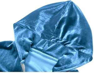 התאמה אישית של סווטטיירת חליפה גברים קטיפה ריצה חליפה 2 חתיכה סווטשירטים ז 'יצ' ן - Product Image 4