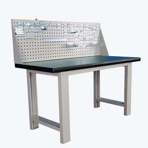 Fabricación de metal personalizada Banco DE TRABAJO multiusos Organizador de herramientas de taller Mesa de trabajo de acero de metal resistente - Product Image 6