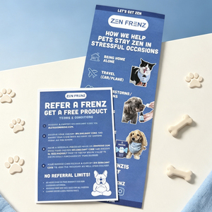 Custom Full Color Pet Brand Instruction <b>Card</b> Referral Reward Paper Business <b>Card</b> Dog Cartoon Referral <b>Gift</b> Flyer - Product Image 1