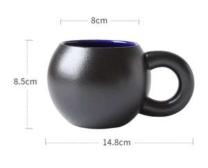 Ensemble de tasses de sable en céramique durable et mate <span class=keywords><strong>pour</strong></span> micro-ondes Célébrité <span class=keywords><strong>Internet</strong></span> Grandes oreilles Chubby Design en forme de planète Style nordique - Product Image 5