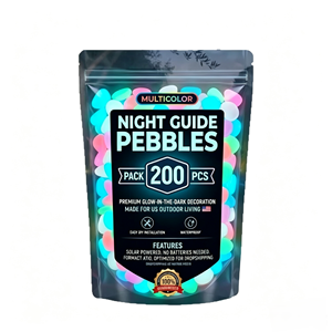 Pierres de jardin colorées qui brillent dans le noir pour une utilisation en extérieur, thème nature - Product Image 5