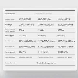 <span class=keywords><strong>เครื่อง</strong></span><span class=keywords><strong>ดูด</strong></span>สูญญากาศภายนอกอัตโนมัติขนาดกะทัดรัดเหมาะสำหรับใช้ในห้องปฏิบัติการตัวอย่างการวิจัยบรรจุภัณฑ์ - Product Image 5